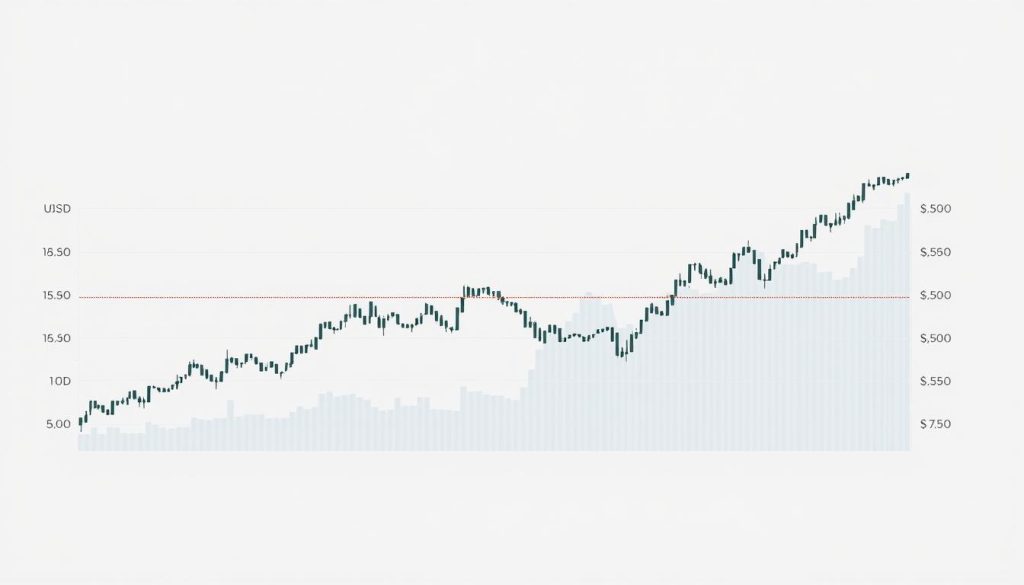 A financial chart comparing the exchange rates between the United States Dollar (USD) and Tether (USDT), the popular stablecoin pegged to the USD. The chart is presented on a sleek, minimalist background with clean lines and a professional, analytical aesthetic. The foreground features a clear, detailed visualization of the relative values of USDT and USD, showcasing their dynamic relationship through precise numerical data and intuitive graphical elements. The middle ground includes subtle gridlines and axis labels to provide context, while the background maintains a muted, neutral tone to keep the focus on the core financial information. Realistic lighting and camera angles lend an air of authority and credibility to the image, making it suitable for use in a financial article exploring the intricacies of USDT-USD conversion.