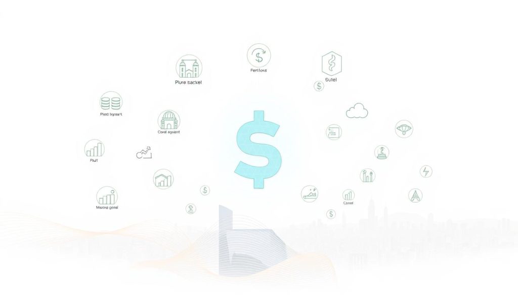 A meticulously crafted illustration showcasing the diverse utility of USDT, the leading stablecoin. In the foreground, a clean, minimalist depiction of the USDT logo, rendered with precision against a soft, neutral background. Surrounding it, a series of dynamic icons and symbols representing USDT's key use cases - from secure cross-border transactions and instant global payments to collateral for decentralized finance applications and a reliable store of value. The middle ground features subtle, textured patterns evoking the stability and reliability of the USDT ecosystem. In the background, a softly lit, abstract cityscape hints at the widespread global adoption and integration of USDT within the digital economy. The overall composition conveys a sense of trust, utility, and the growing importance of USDT in the evolving financial landscape.