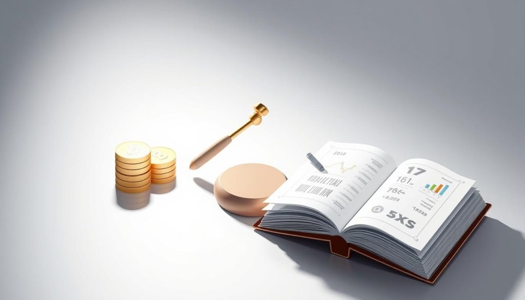 A modern, minimalist illustration depicting the concepts of "费用, 合规, 透明度" in the context of cryptocurrency market analysis. Set against a clean, gradient background, the composition features three distinct visual elements: a stack of coins representing "费用", a gavel symbolizing "合规", and an open book displaying financial data for "透明度". The elements are arranged in a balanced, symmetrical layout to convey a sense of order and clarity. Lighting is soft and diffused, creating a professional, authoritative tone. The overall visual style is sleek, polished, and designed to effectively communicate the key ideas of the article section.